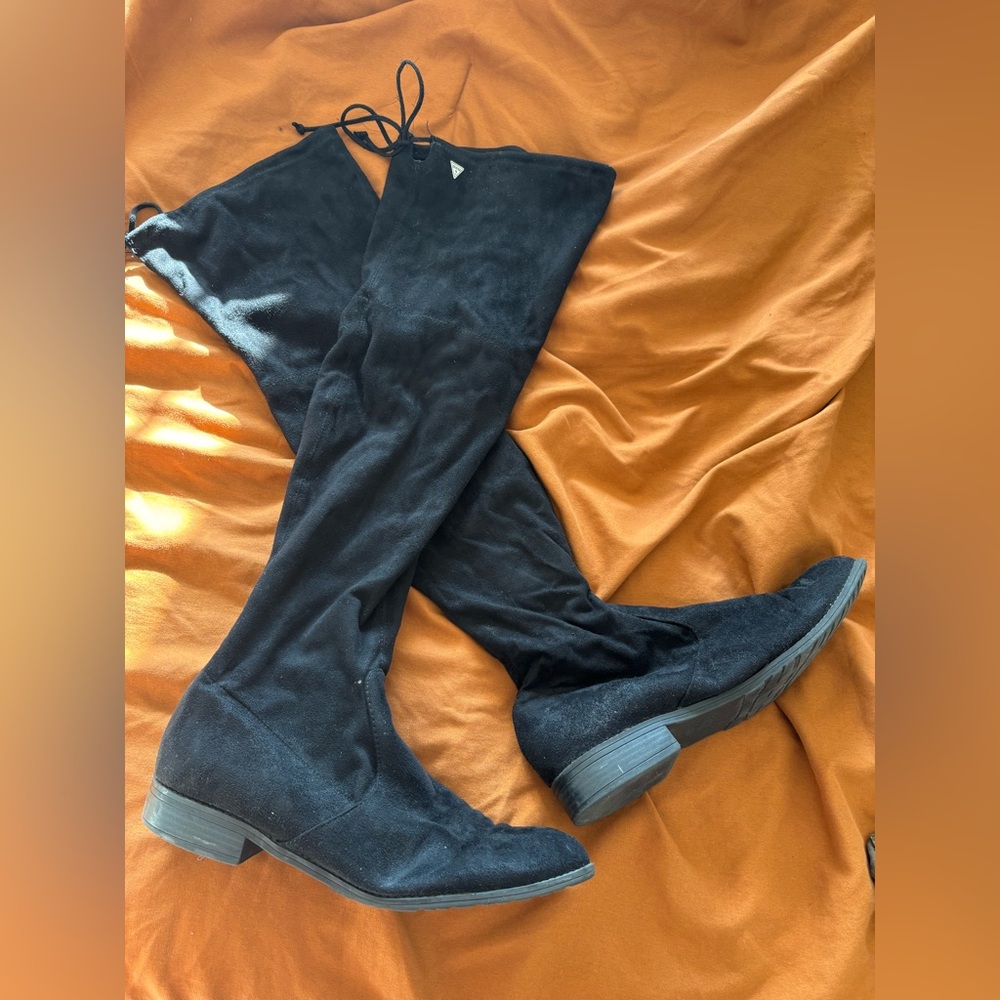 Guess Black Over-the-Knee Boots